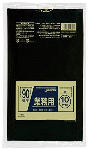 Japax Commercial Use 90L Extra Thick Black 10 Sheets