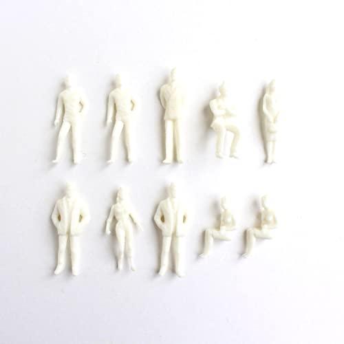 Artec Diorama Figures (Unpainted) Scale 1/50 Assorted 10-Piece Set ATC55584
