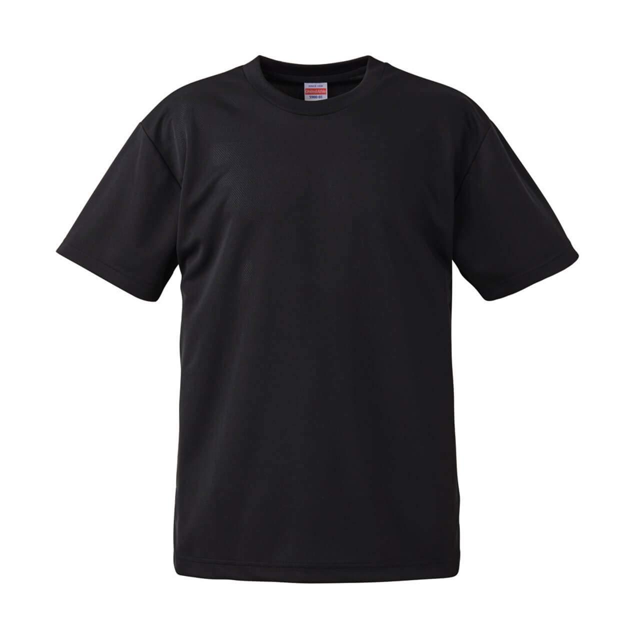 [United Athle] 4.1 oz Dry Athletic T-Shirt 590001 Black XL