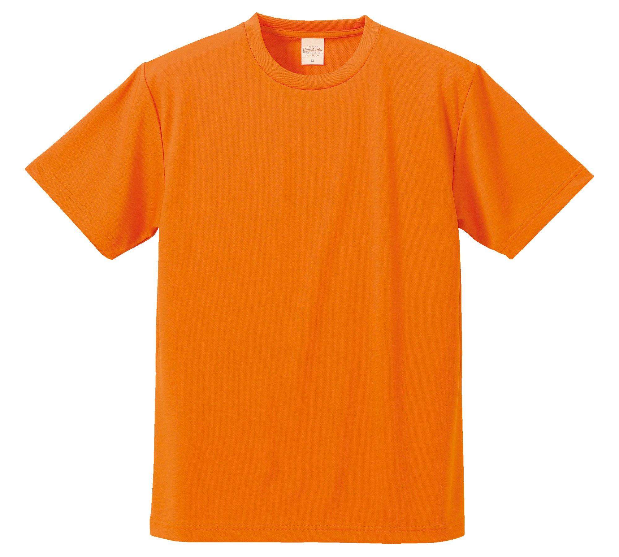 [United Athle] 4.1 oz Dry Athletic T-Shirt 590001 Orange L