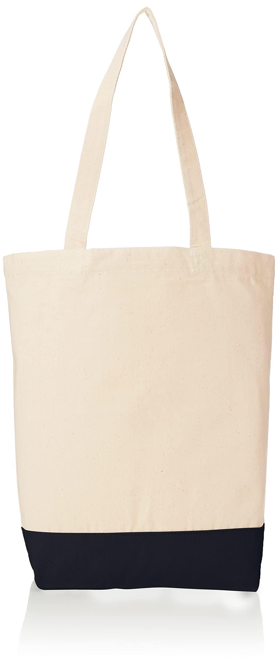 [United Athle] Regular Canvas Tote Bag Natural/Navy M