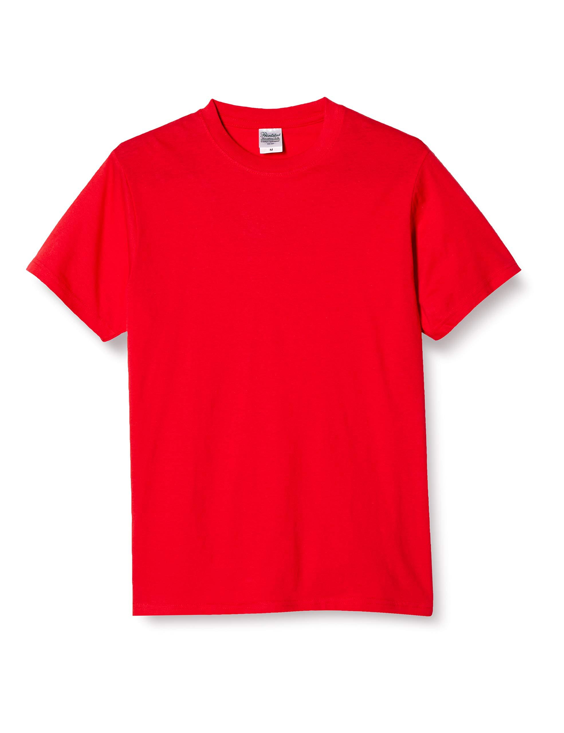 [Printstar] Short Sleeve 4.0 oz Lightweight T-Shirt 00083-BBT [Men's] Red 150cm