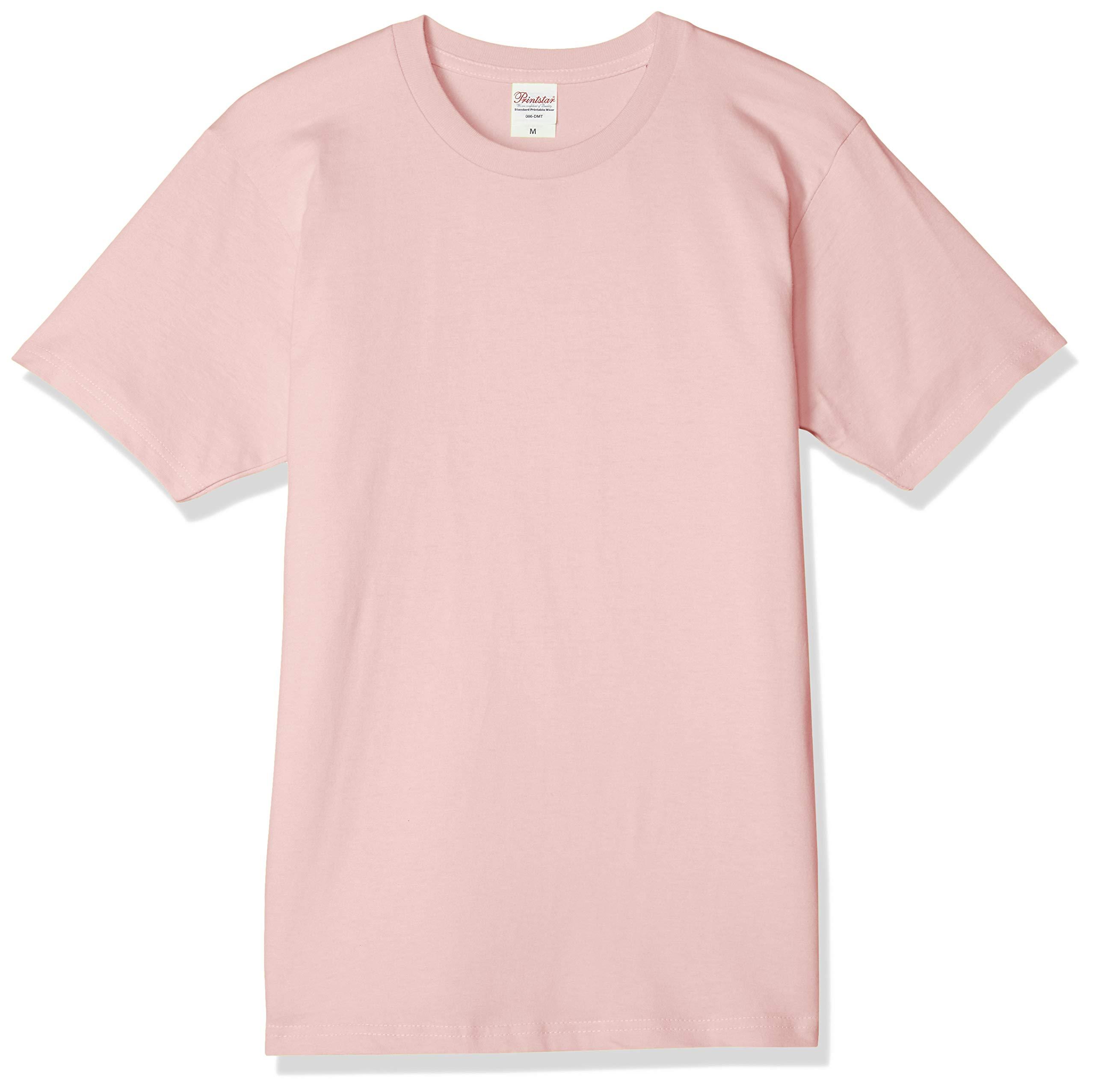 [Printstar] Kids Short Sleeve 5.0 oz Basic T-Shirt Light Pink Japan 120cm (-)