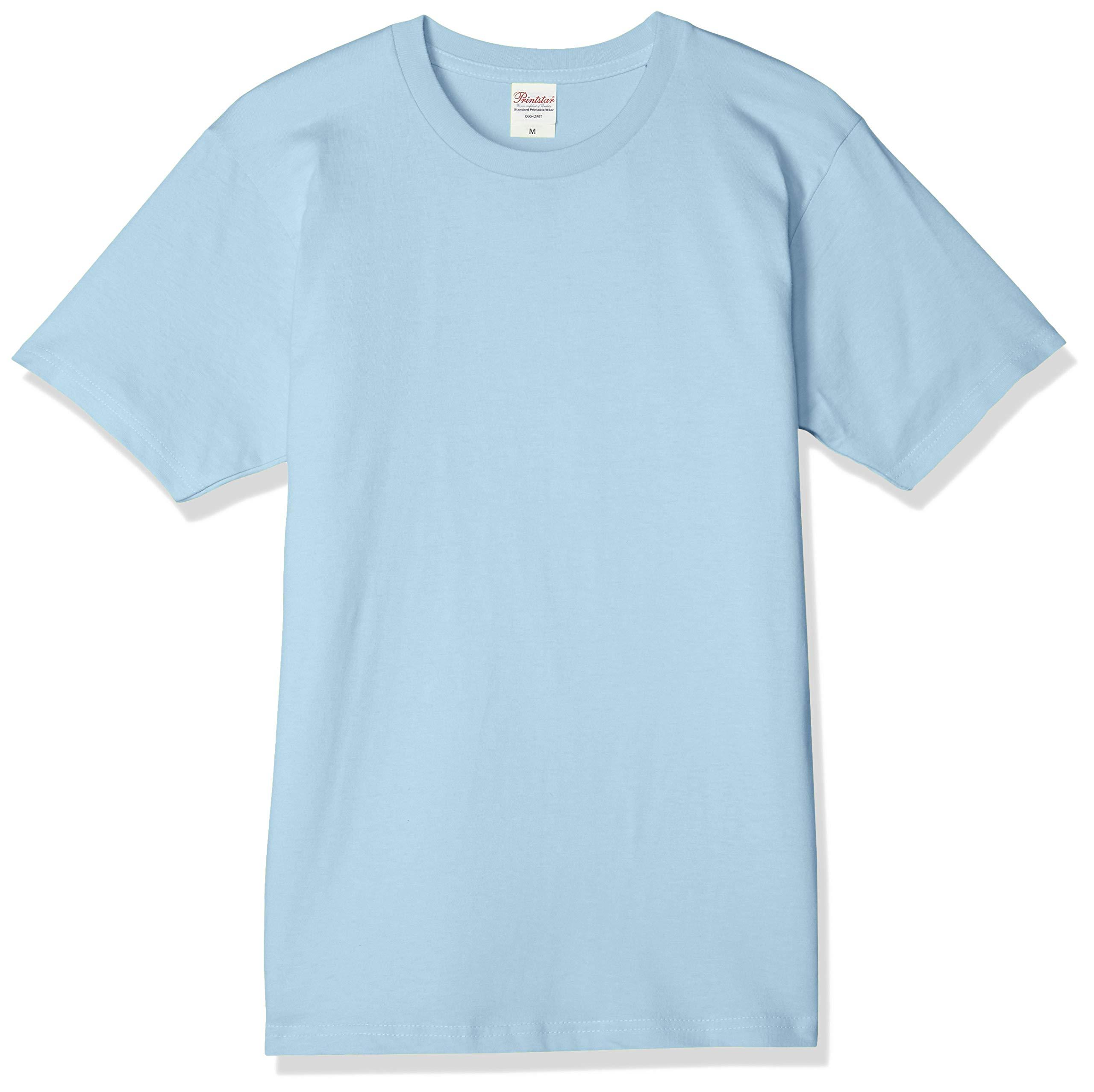 [Printstar] Kids Short Sleeve 5.0 oz Basic T-Shirt Light Blue Japan 150cm (-)
