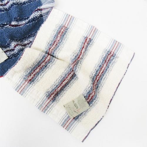 Imabari Towel CONTEX 40 Stripe Guest Towel Ivory