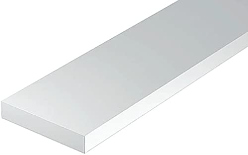 Evergreen Scale Model Plastic Rods HO Scale 0.56mm Thick x 3.43mm Wide 10 Pieces Model Material 70EG8212 Toys
