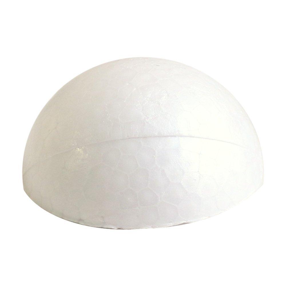 Nippon Chuko Half-Circle Styrofoam for Tsumami Zaiku 20 Pieces φ40mm White S51-40 Japanese Handicrafts Tsumami Zaiku Styrofoam Core for Tsumami Zaiku