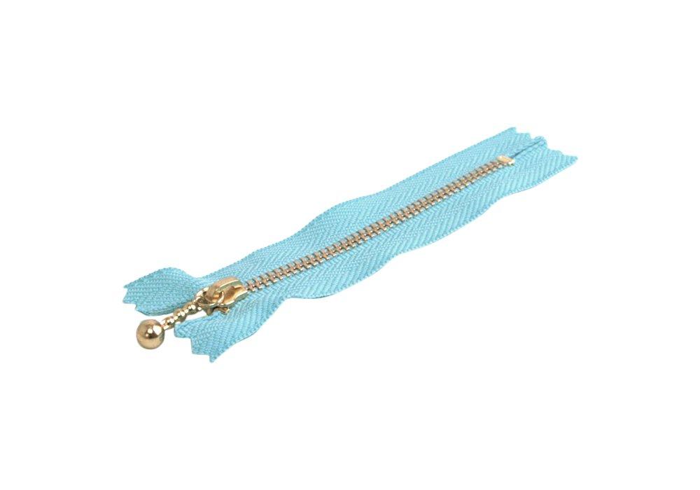 Y.K.K. Snap Fastener 14cm, 10-Pack, Sky Blue 3G14-544