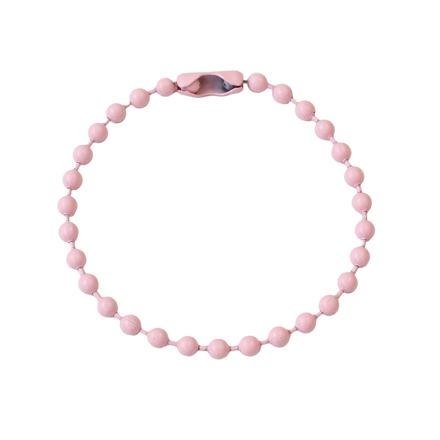 Nippon Button Trading Co., Ltd. Colorful Ball Chain Pink 2-Piece Set x 5 Bags MOL-BC3-5