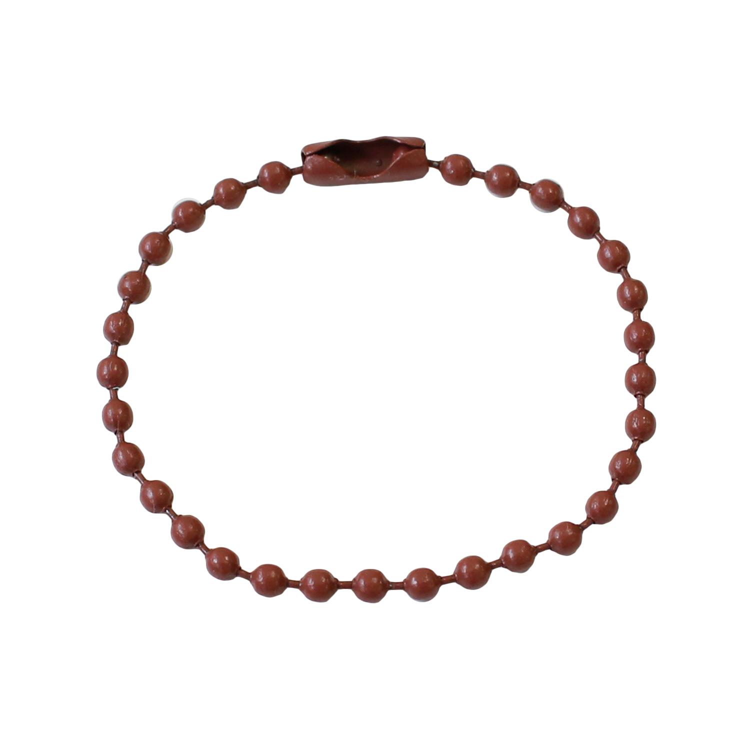 Nippon Button Trading Co., Ltd. Colorful Ball Chain Brown 2-Piece Set x 5 Bags MOL-BC7-5