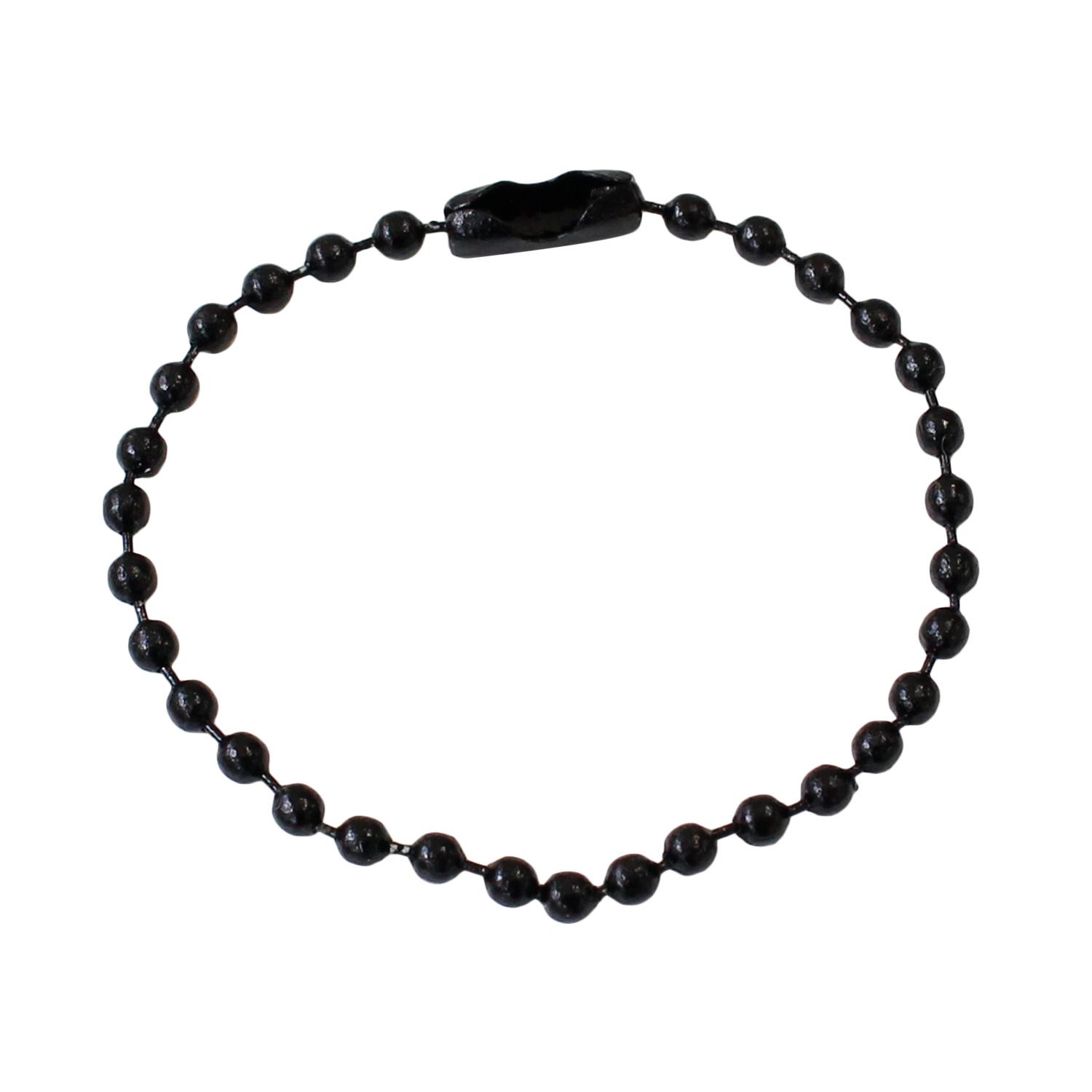 Nippon Button Trading Co., Ltd. Colorful Ball Chain Black 2-Piece Set x 5 Bags MOL-BC8-5