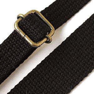 Nippon Chuko Narrow Acrylic Shoulder Strap Width approx. 15mm Length approx. 75–140cm Black DCH9844-4