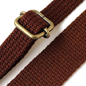 Nippon Button Trading Co., Ltd. Narrow Acrylic Shoulder Strap Width: Approx. 15mm Length: Approx. 75–140cm Dark Brown DCH9844-6