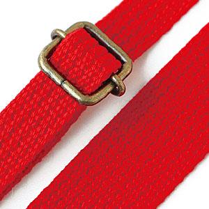 Nippon Button Trading Co., Ltd. Narrow Acrylic Shoulder Strap Width: Approx. 15mm Length: Approx. 75–140cm Red DCH9844-7