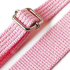 Nippon Button Trading Co., Ltd. Narrow Acrylic Shoulder Strap Width: Approx. 15mm Length: Approx. 75–140cm Pastel Pink DCH9844-16