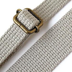Nippon Chuko Narrow Acrylic Shoulder Strap Width: Approx. 15mm Length: Approx. 75–140cm Light Gray DCH9844-19