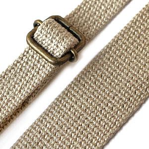 Nippon Chuko Narrow Acrylic Shoulder Strap Width: Approx. 15mm Length: Approx. 75–140cm Gray Beige DCH9844-21