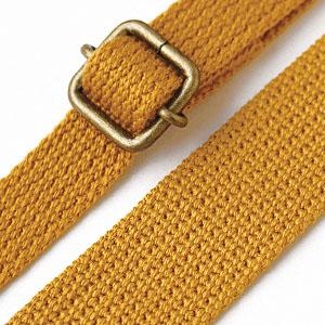 Nippon Button Trading Co., Ltd. Narrow Acrylic Shoulder Strap Width: Approx. 15mm Length: Approx. 75–140cm Mustard DCH9844-22