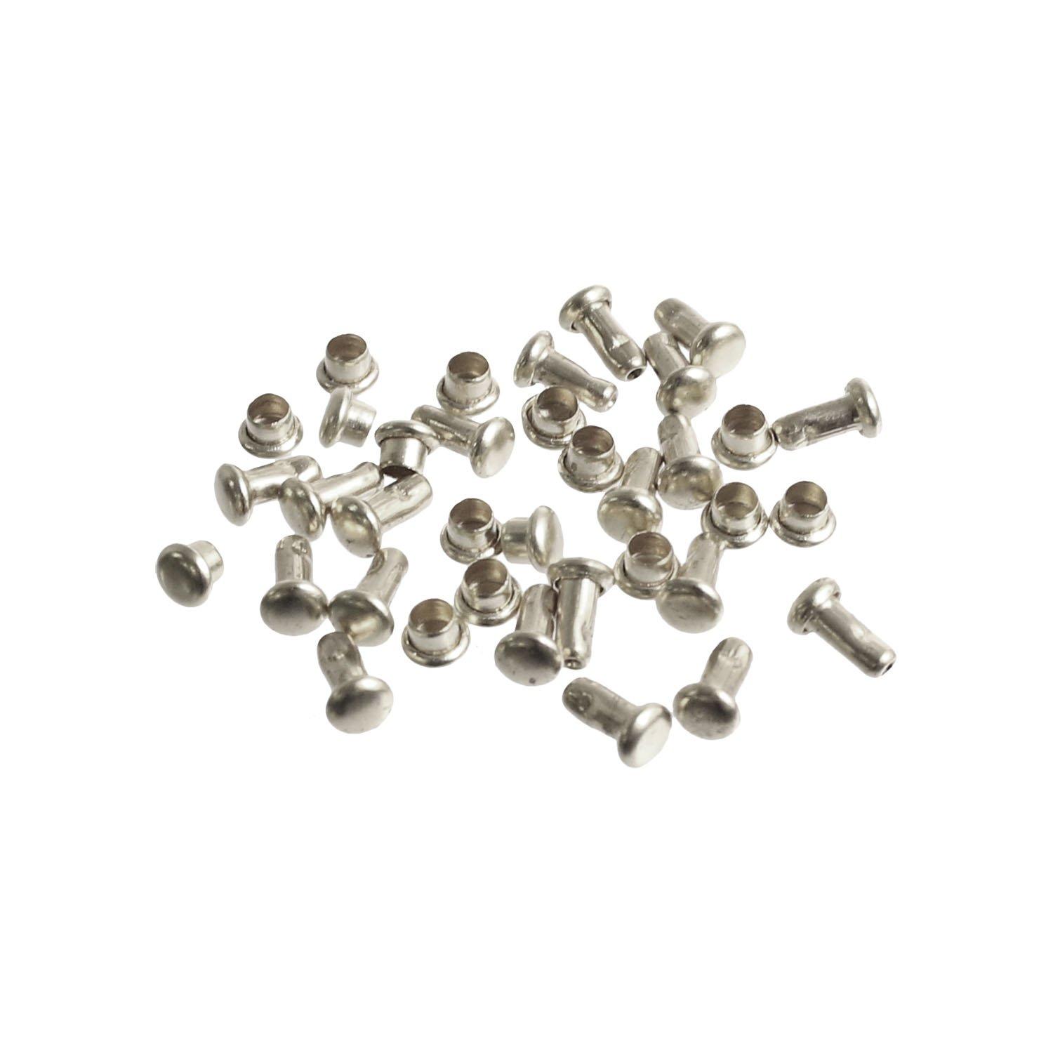 Nippon Chuko Double-Sided Rivets Mini Size Silver φ3.5mm 20-Piece Pack F3-121-20 Craft Supplies Craft Materials Rivets