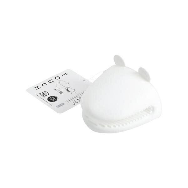 Pearl Metal Silicone Pot Holder Frog Design Dishwasher Safe Heat Resistant up to 230°C White TOUCH st CC-1534
