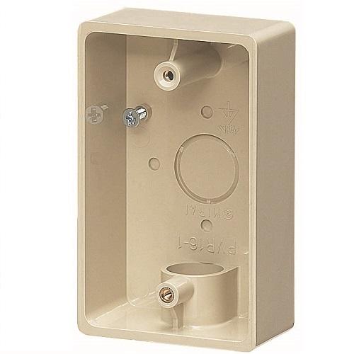φ16mm Exposure Box (for VE Pipe / Single Direction) Beige