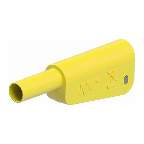 φ4mm Test Lead Plug (Stackable Connection / Yellow)