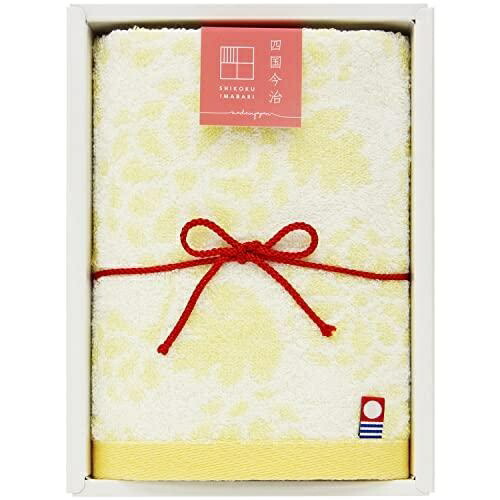 Hayashi Towel Gift Hand Towel 1 Piece Approx. 34×35cm Made in Japan Greeting Gift Shikoku Imabari Kanon Chrysanthemum Yellow GI052800