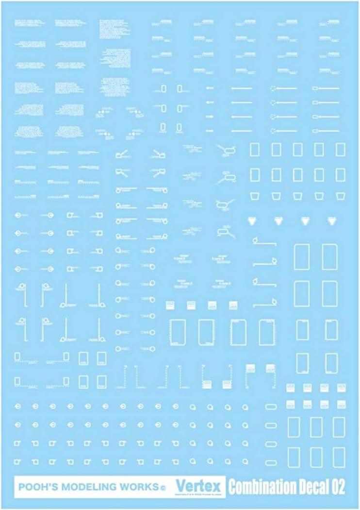 Puzumodeling Works Beltex Combination Decal 02 White Plastic Model Decal VCD-02W