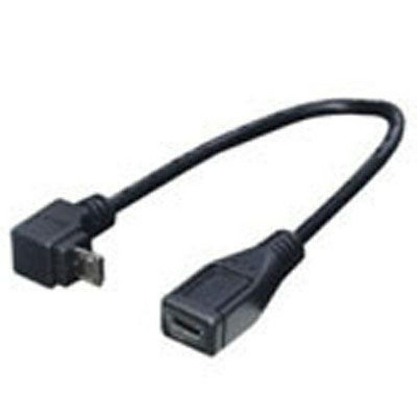 Conversion Master USB Micro L-Type Cable, 20cm Extension, Upper L-Type USBMC-CA20ULF
