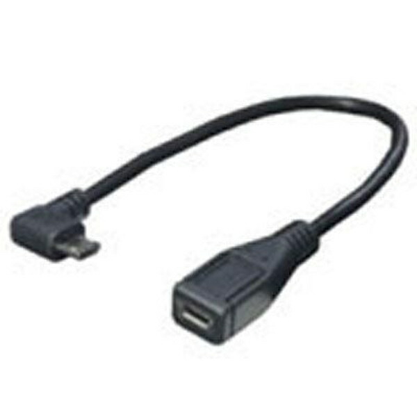 Conversion Master USB Micro L-Type Cable, 20cm Extension, Lower L-Type USBMC-CA20DLF