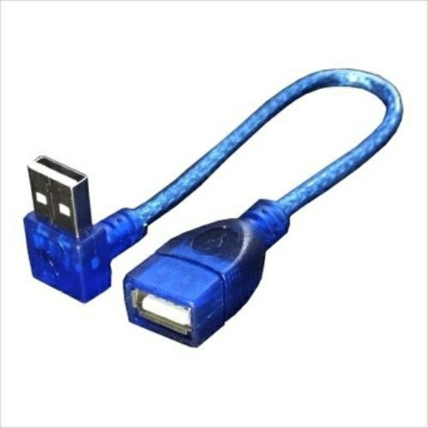 Conversion Master USB Type-A Extension Cable [ Upward L-Shaped Male - Female ] [ 20cm ] USBA-CA20UL