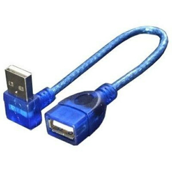 Conversion Master USB Type-A Extension Cable [ Downward L-Shaped Male to Female ] [ 20cm ] USBA-CA20DL