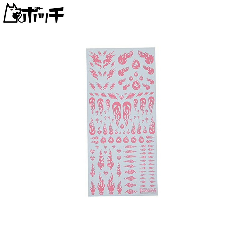 Haikyuu Parts Tattoo Decal 03 Fire Tattoo Pink 1 Sheet Plastic Model Decal TTD-03-PIN Toy