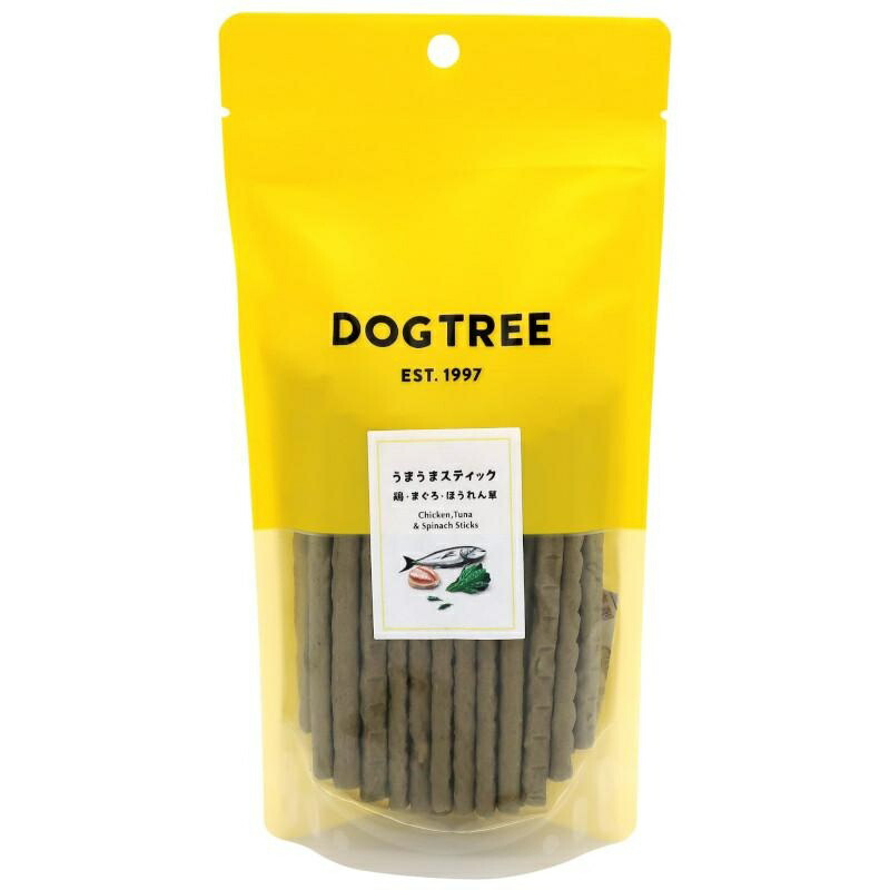 Dog Treats Made in Japan DOGTREE Yum Yum Sticks (Spinach)