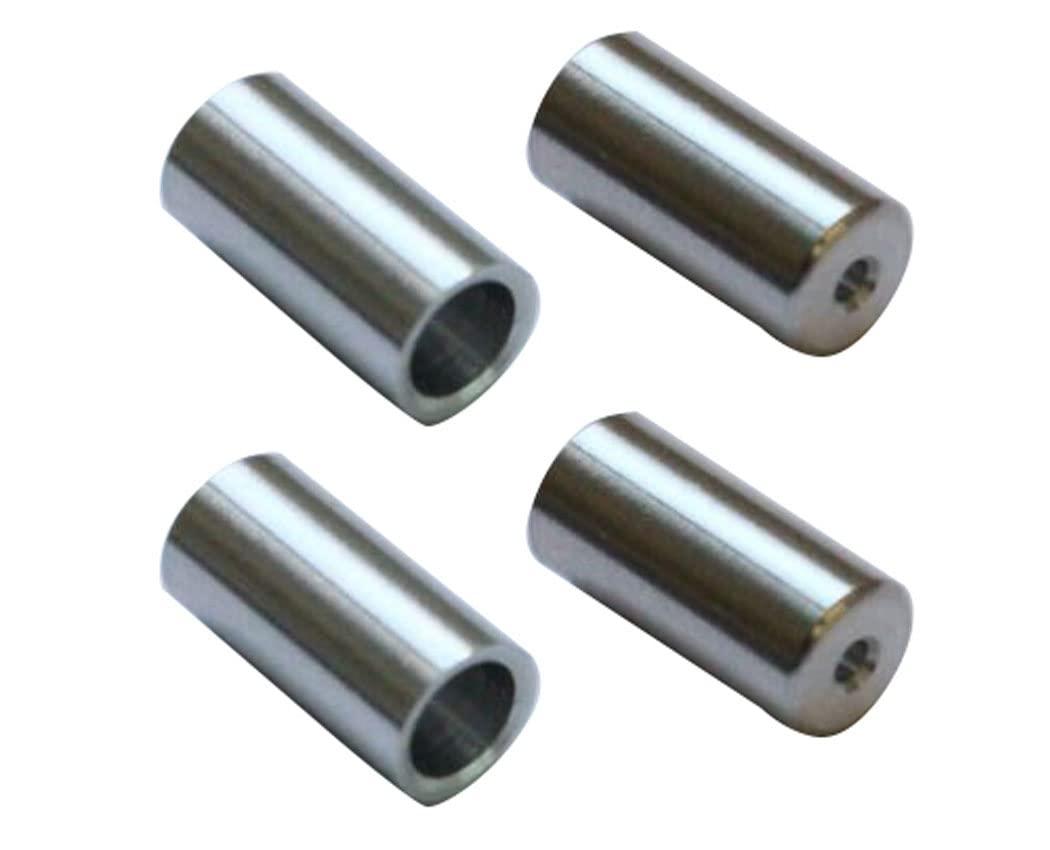 NISSEN Aluminum Outer Cap for Shifters [Silver] 4-Pack