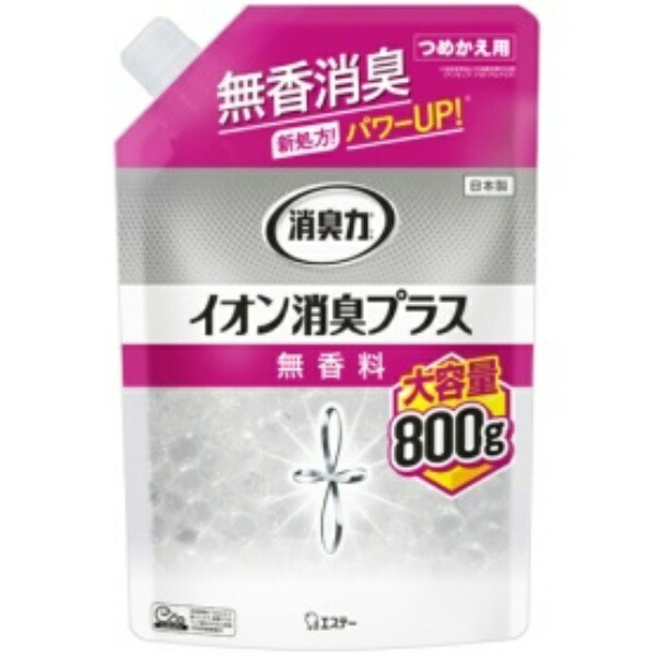 S.T. Deodorant Clear Beads Ion Deodorant Plus Unscented Large Capacity Refill 800g 1 Unit