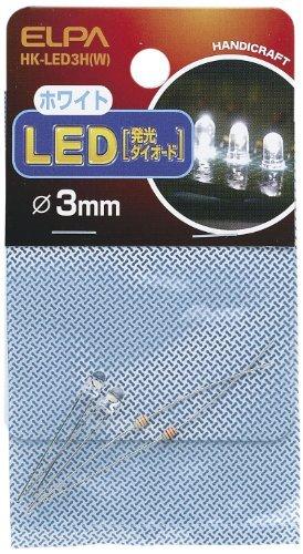 ELPA LED Bulb LED Bulb Lighting φ3mm White 2-Pack HK-LED3H(W)