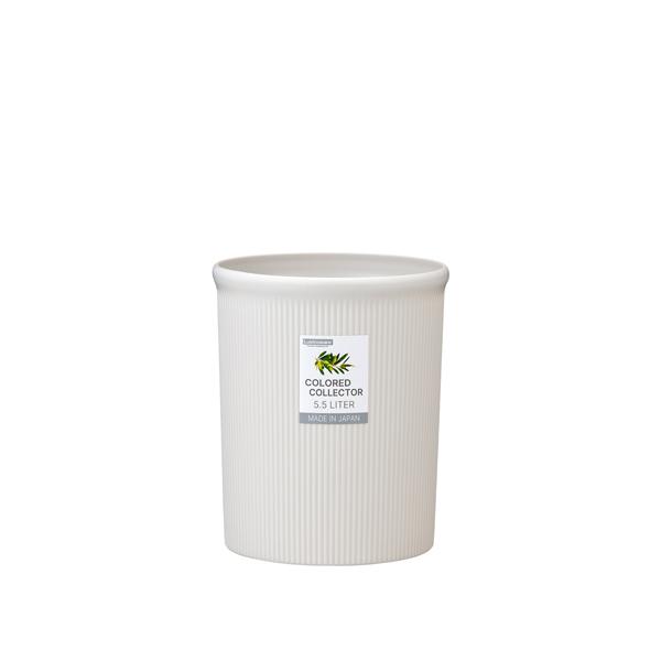 Iwasaki Kogyo Trash Can Color Collector S White L-1060 WH Made in Japan