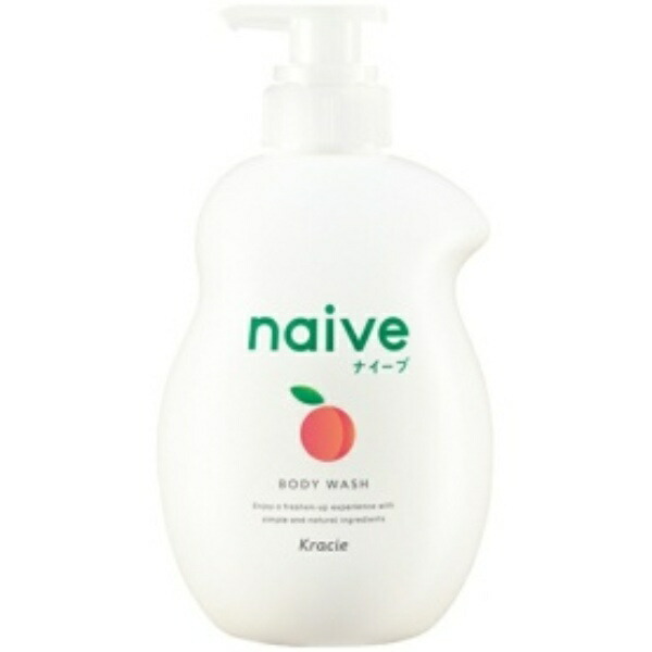 Kracie Home Products Naive Body Soap with Peach Leaf Extract 530ml Bottle