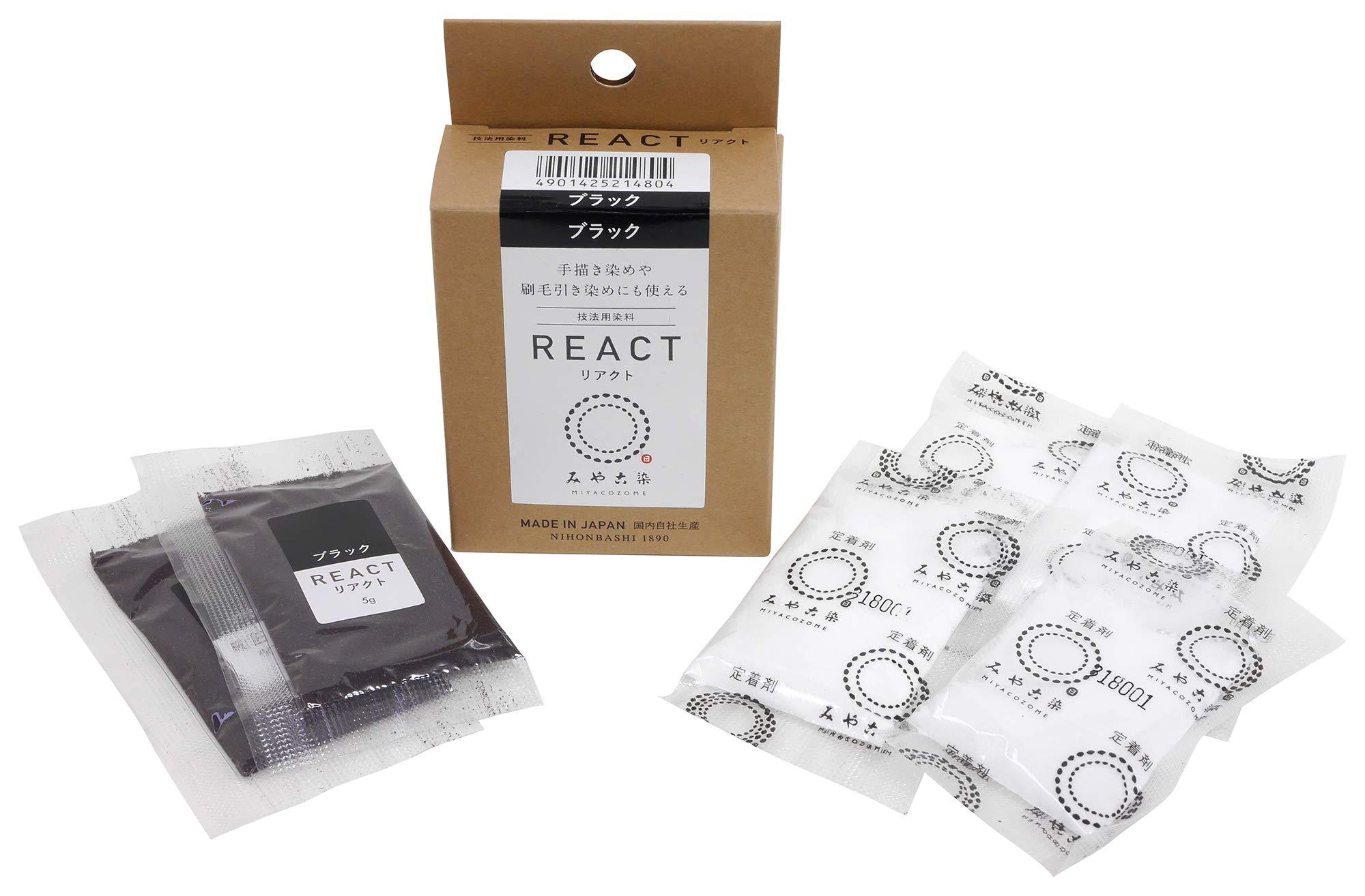 Katsuraya Fine Goods Miyako Kosome Technique Dye REACT REACT Black