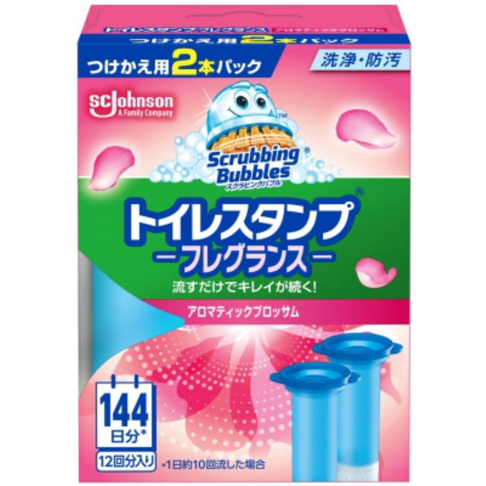 Scrubbing Bubbles Toilet Cleaner Toilet Stamp Refill Aromatic Blossom Refill Refill Pack 2-Pack Toilet Cleaner Toilet Cleaning Refill