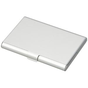 Reimei Fujii Business Card Holder Aluminum Card Case Holds 35 Cards Silver CHA1057S