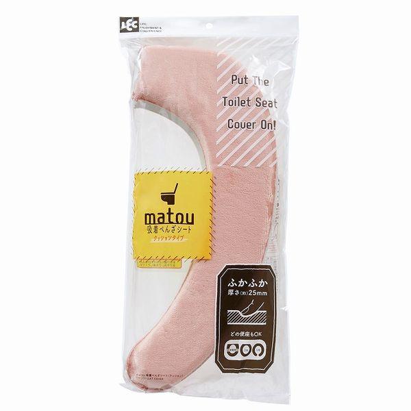 Leck Matou Adhesive Benza Sheet Plush Cushion (Pink) Washable - Just Place It On