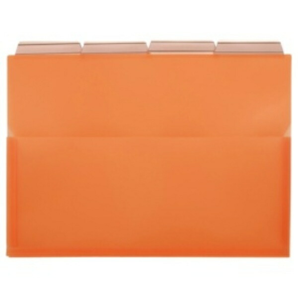 Lion Office Supplies Clear Holder PP Color Yell A4 4-Pack PH-42A-D Orange