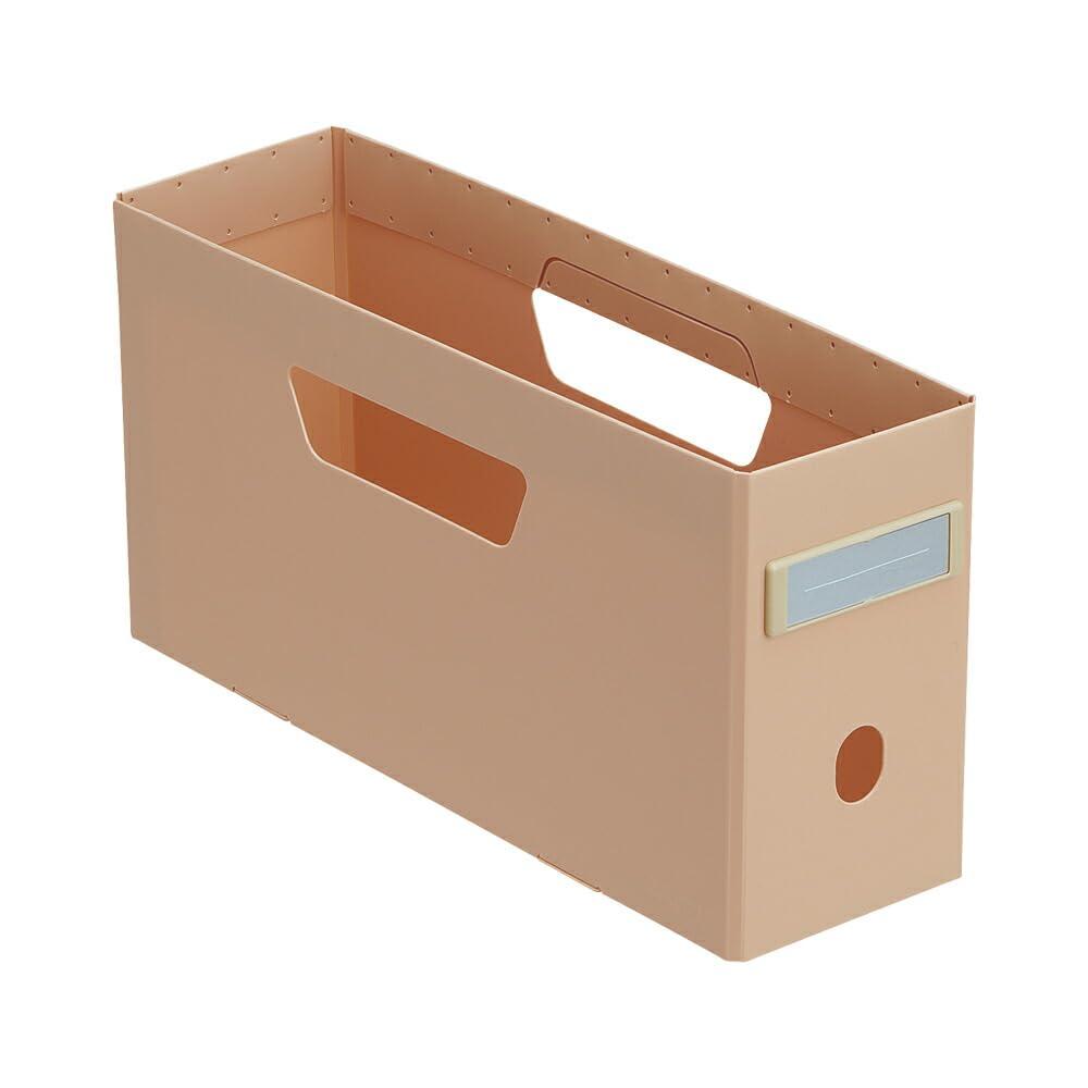 Rihitora Roomy Box File Low Type A4 2/3 Pink F290-12