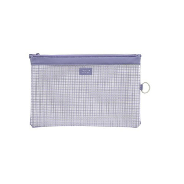 Rihitorabu Pouch Mesh Case Zipper Case B5S Blue F245B