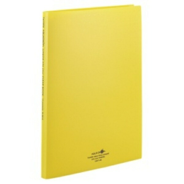 Rihitorabu File Clear Book Refillable A4 30-Hole 15-Pocket Yellow N5015-5