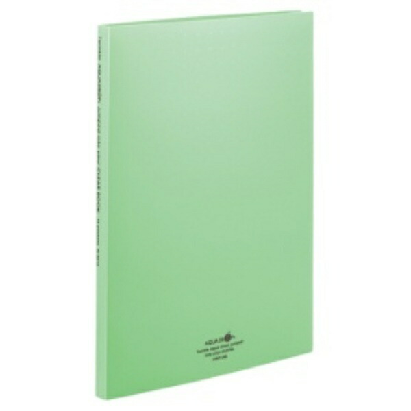 Rihitora File Clear Book Refillable A4 30-Hole 15-Pocket Yellow-Green N5015-6