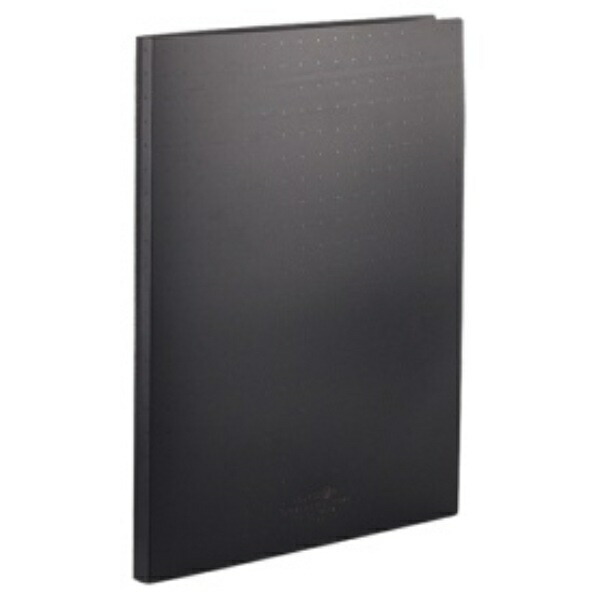 Rihitora File Clear Book Refillable A4 30-Hole 15-Pocket Black N5015-24