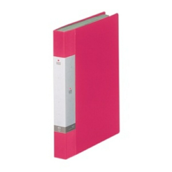 Rihitorabu File Clear Book A4 40-Pocket Red G3202-3